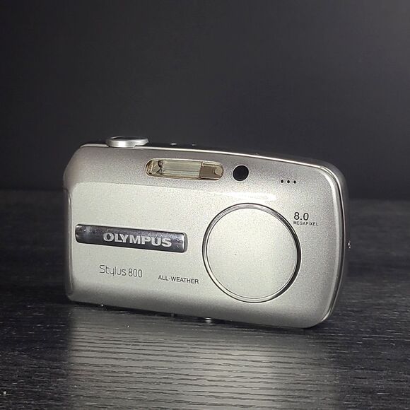Olympus Stylus 800 Digital Camera 8MP Crystal Silver Tested Works - Picture 4 of 9
